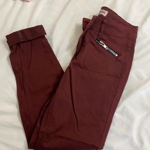 maroon Skinny jeans